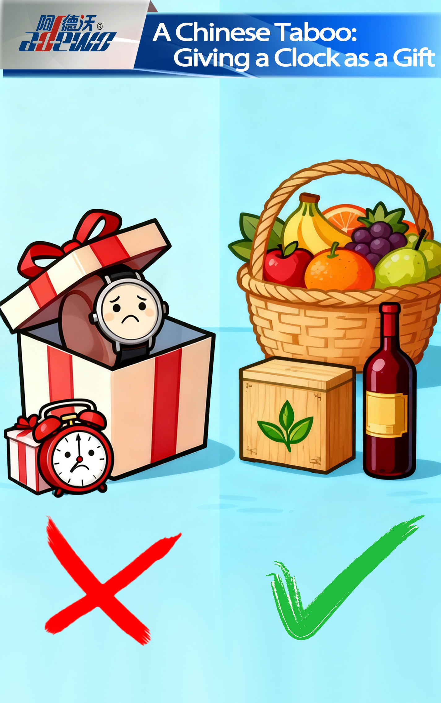 taboo ຈີນ: ໃຫ້ໂມງເປັນຂອງຂວັນ