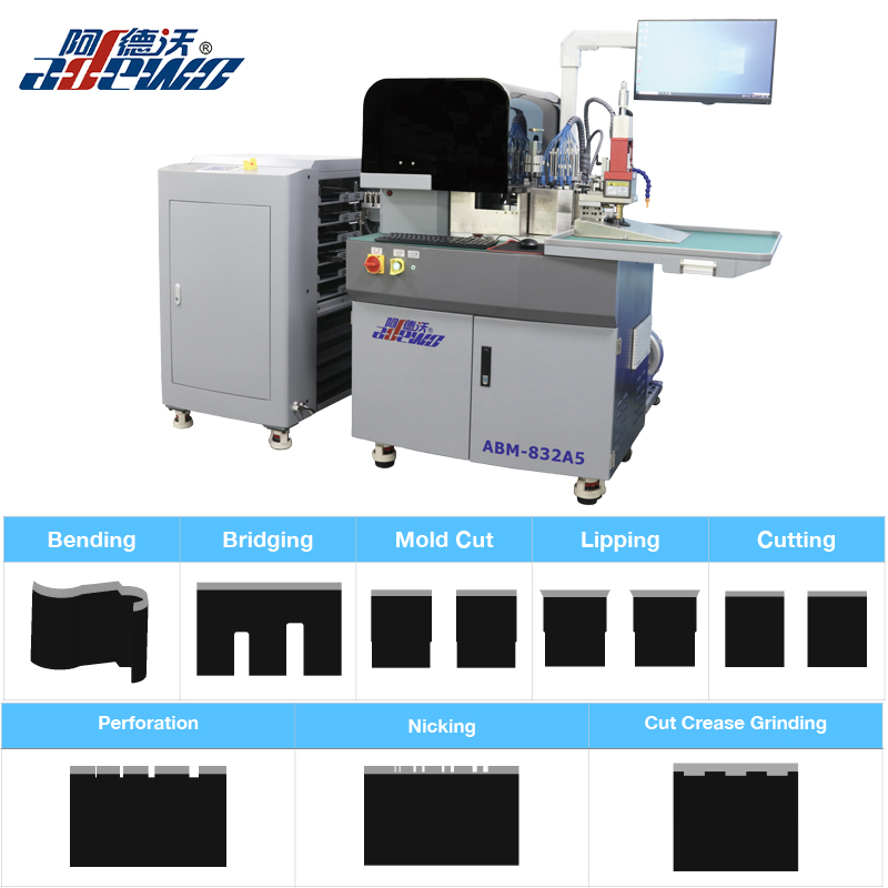 ຕັດ Crease Die ເຄື່ອງ Bender ອັດຕະໂນມັດສໍາລັບ Cardboard